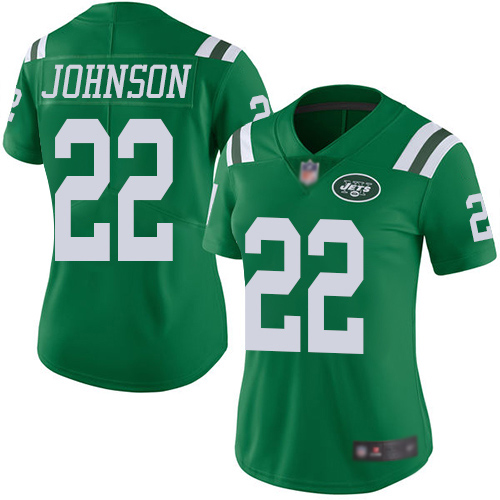 New York Jets Limited Green Women Trumaine Johnson Jersey NFL Football #22 Rush Vapor Untouchable